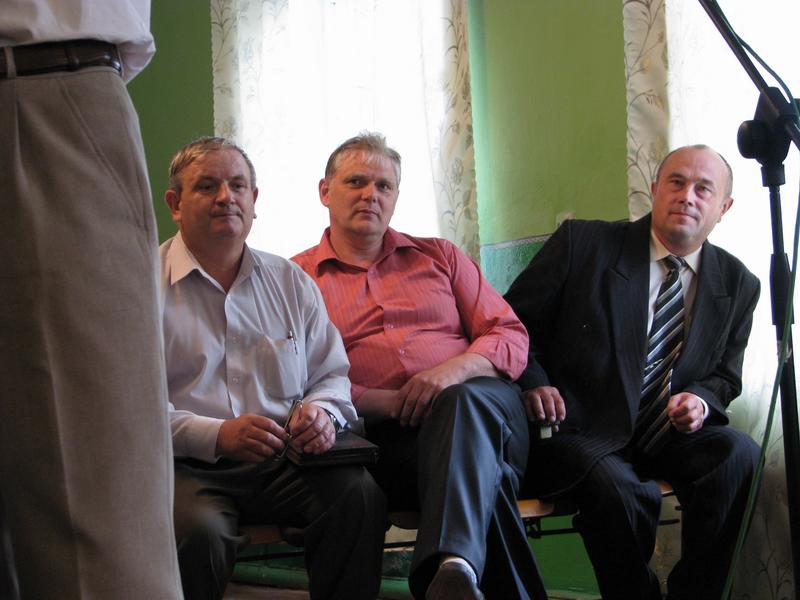 Слева напрово – Николай Орлов, Павел Сивец, Сергей Богачук